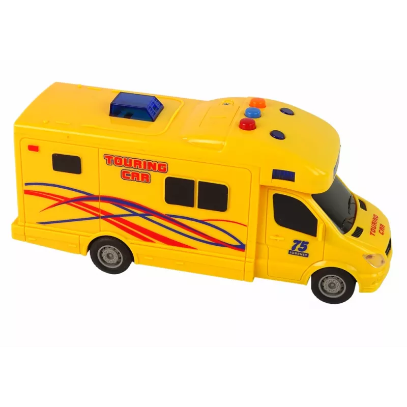 LEAN TOYS Auto karavan Excursion pohon trením zvuk svetlá