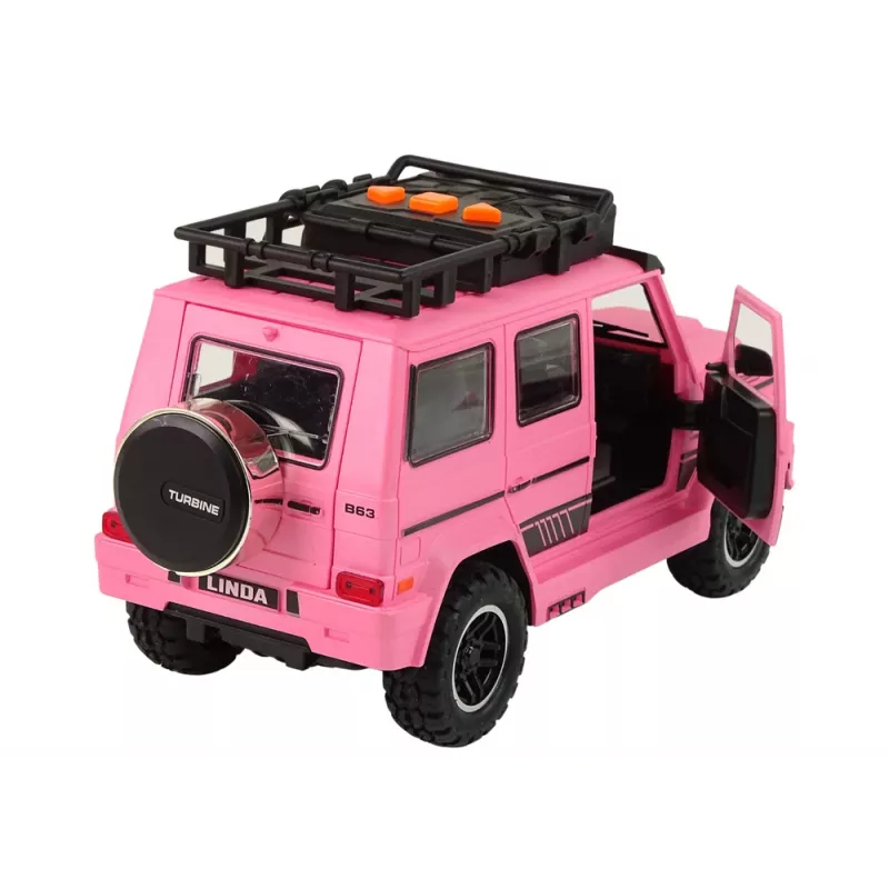 LEAN TOYS Auto Off-Road ružové V12 turbína
