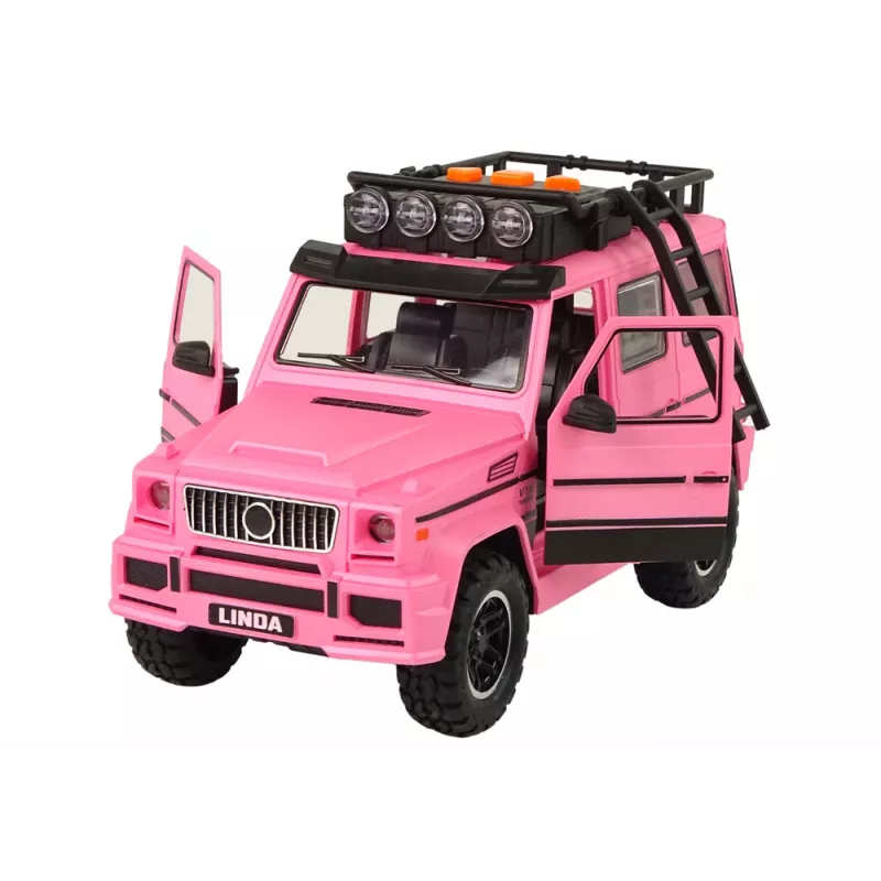 LEAN TOYS Auto Off-Road ružové V12 turbína