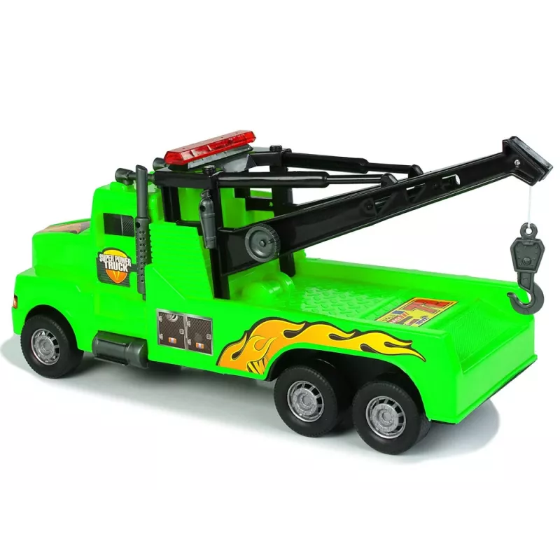 LEAN TOYS auto odťahovka cestná pomoc 1:10 zelené lano