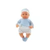 LEAN TOYS bábika 46 cm modrá cumlík čiapka ponožky