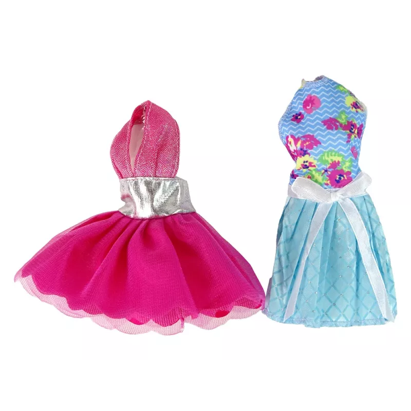 LEAN TOYS Bábika Emily doplnky odnímateľné šaty
