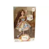 LEAN TOYS Bábika Emily jeseň s červenými vlasmi a klobúkom