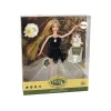 LEAN TOYS Bábika Emily dlhé vlasy mačiatko kvet