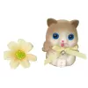 LEAN TOYS Bábika Emily dlhé vlasy mačiatko kvet