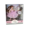LEAN TOYS Bábika Emily vrkoče mačka kvety