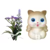 LEAN TOYS Bábika Emily vrkoče mačka kvety