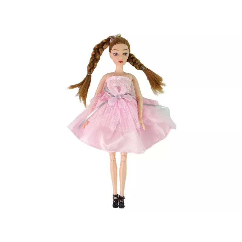 LEAN TOYS Bábika Emily vrkoče mačka kvety