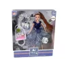 LEAN TOYS Bábika Emily hojdačka kvety