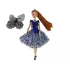 LEAN TOYS Bábika Emily hojdačka kvety