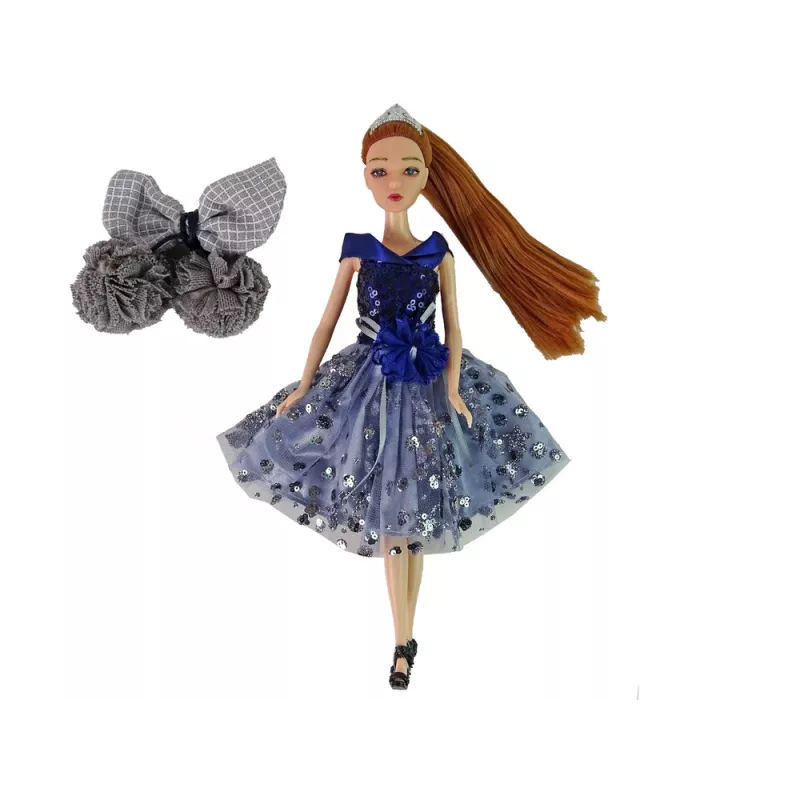 LEAN TOYS Bábika Emily hojdačka kvety