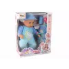 LEAN TOYS bábika so zvukom cumlík podbradník modrá mačka pyžamo