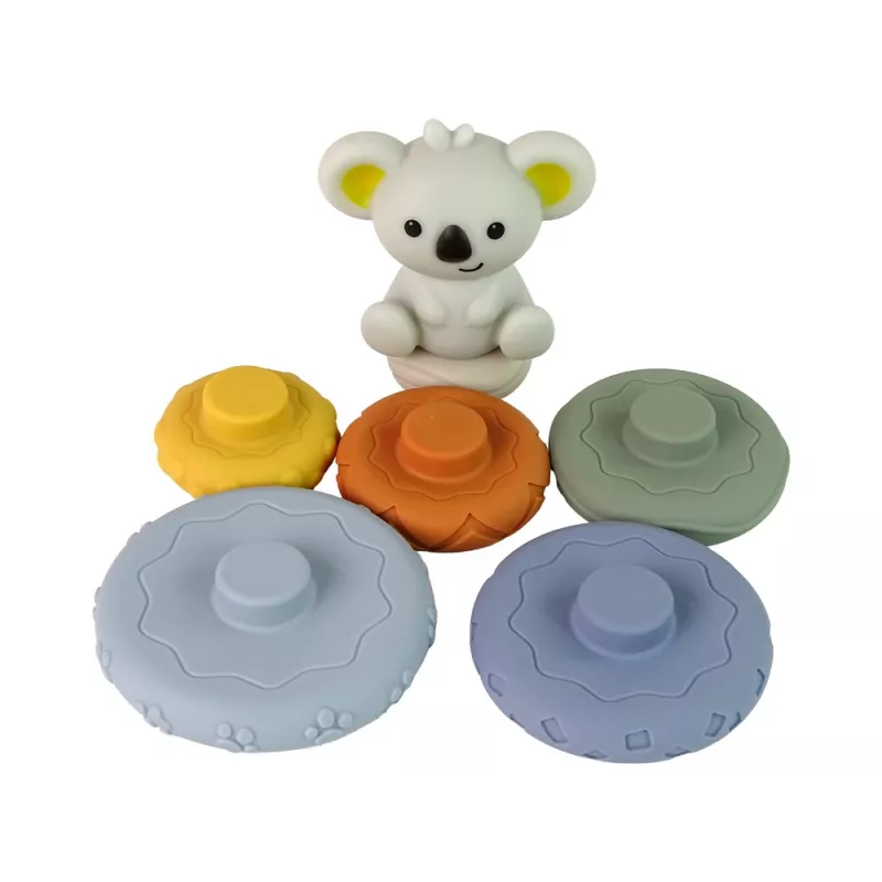 LEAN TOYS detská pyramída koala