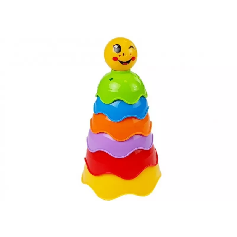 LEAN TOYS Detská pyramída mušle