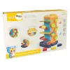 LEAN TOYS guľôčková šmykľavka vzdelávací triedič blokov s klavírom