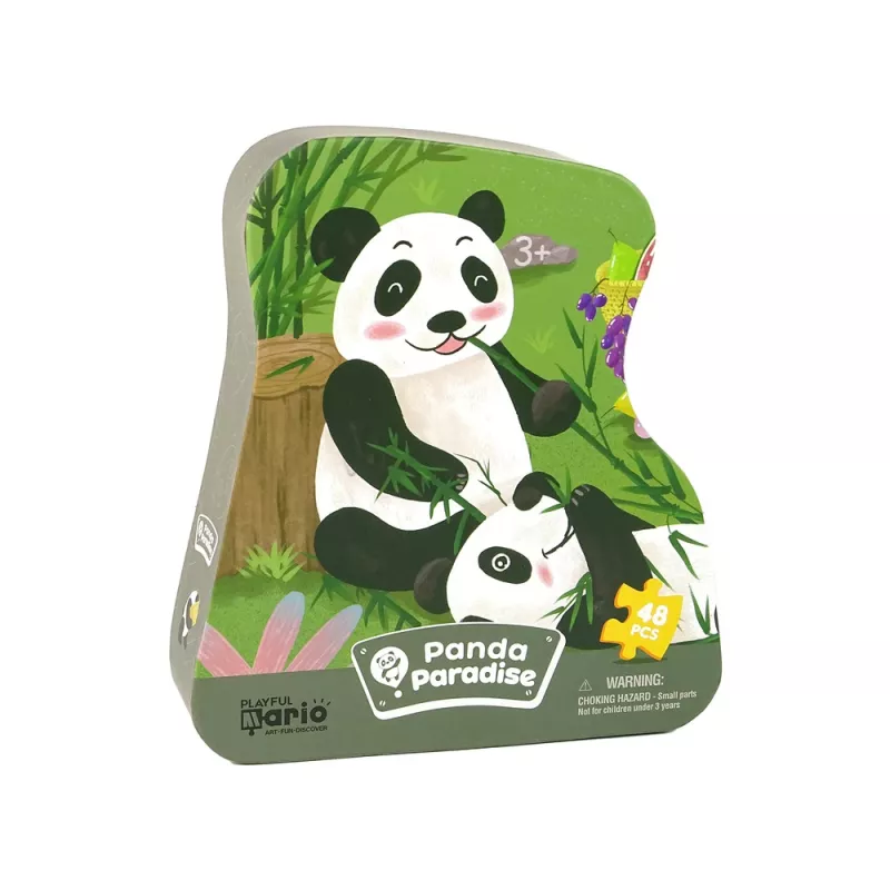 LEAN TOYS Bamboo Forest Panda Puzzle 48 prvkov