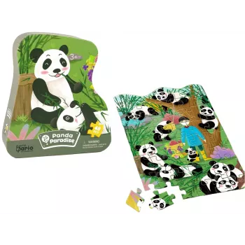 LEAN TOYS Bamboo Forest Panda Puzzle 48 prvkov