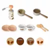LEAN TOYS baristická sada kávovar drevené doplnky ružová