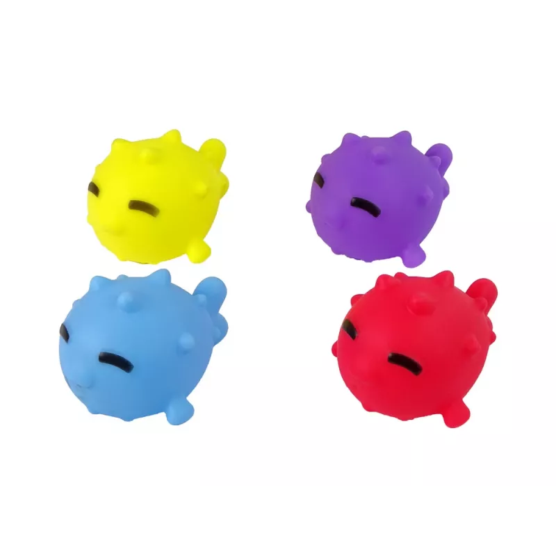 LEAN TOYS Kúpacia hračka mini basketbal pes gumená ryba