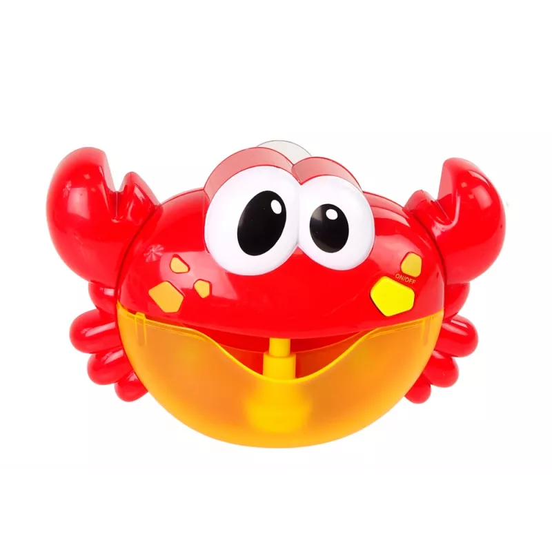 LEAN TOYS Hračka do kúpeľa, generátor bublín, červený krab