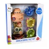 LEAN TOYS Sada hračiek do kúpeľa: loď, morské zvieratá, vodopád, prísavky