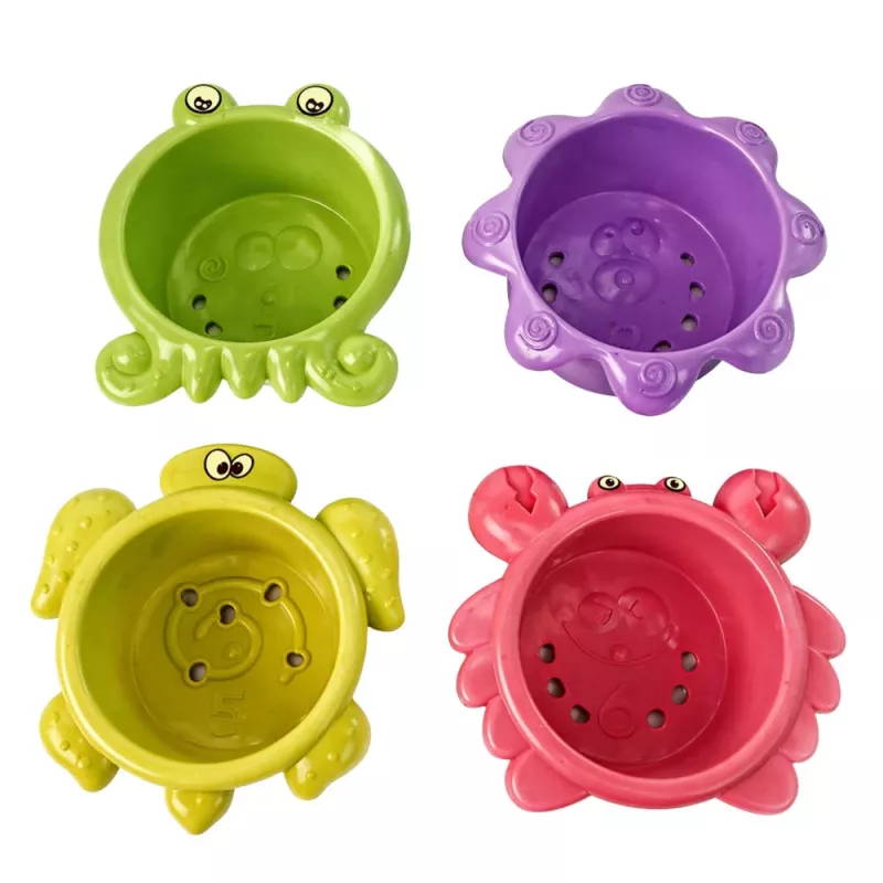 LEAN TOYS Sada hračiek do kúpeľa: loď, morské zvieratá, vodopád, prísavky