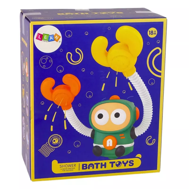 LEAN TOYS Kúpacia hračka sprcha astronauta s cirkuláciou vody a prísavkami