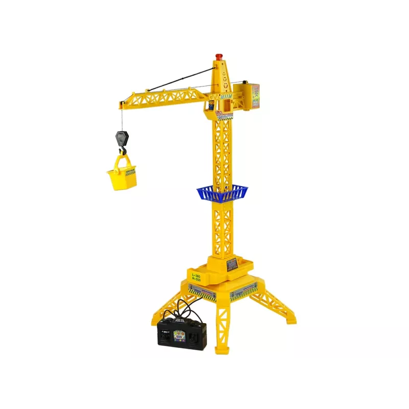 LEAN TOYS na batérie diaľkovo ovládaný žeriav s pohyblivým ramenom