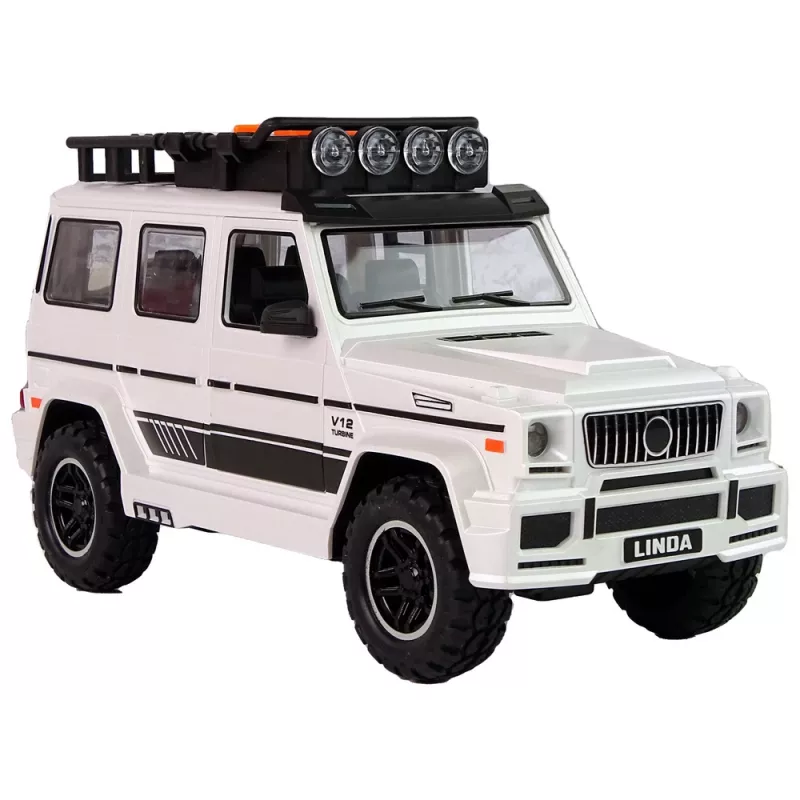 LEAN TOYS Off-road auto na batérie biele