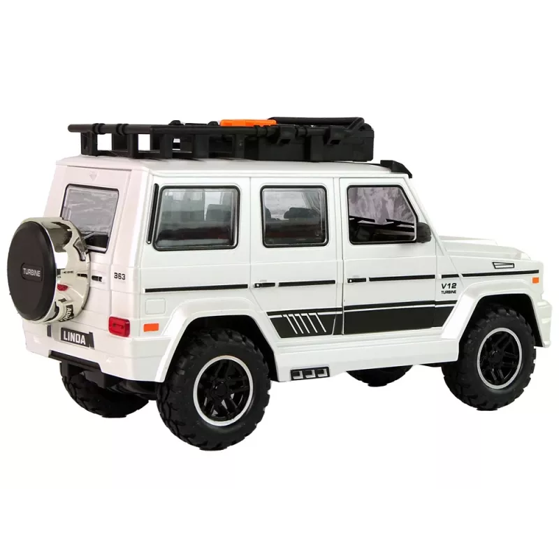 LEAN TOYS Off-road auto na batérie biele