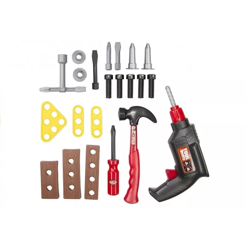 LEAN TOYS Big 22 ks sada náradia kufrík DIY mechanik kreatívna stavebnica