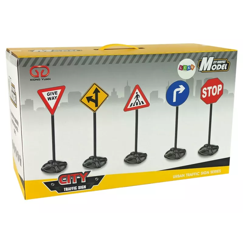 LEAN TOYS veľká sada vzdelávacích dopravných značiek 82 cm