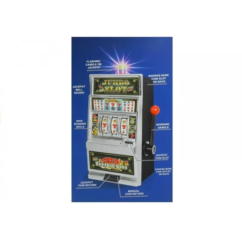 LEAN TOYS Big Slot Machine Casino so zvukmi pokladnička
