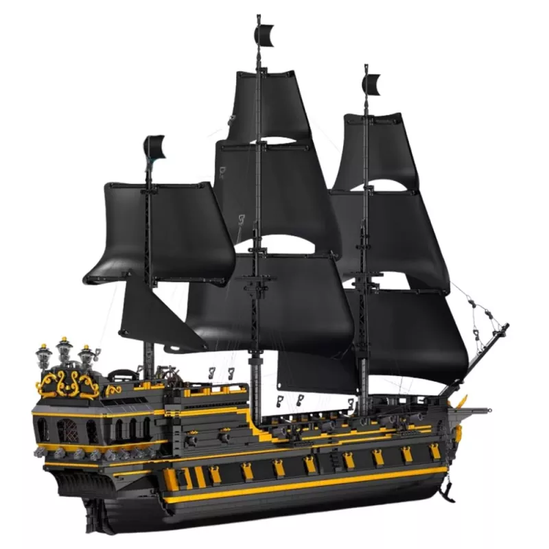 LEAN TOYS Black Pearl pirátska loď stavebnica (5266 dielov)