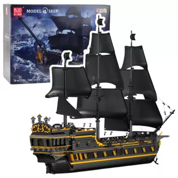LEAN TOYS Black Pearl pirátska loď stavebnica (5266 dielov)