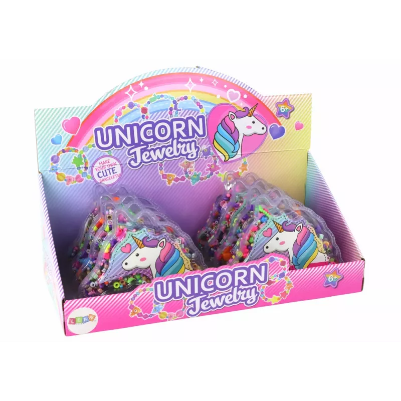 LEAN TOYS Sada na výrobu náramkov korálky prívesky jednorožec šperk