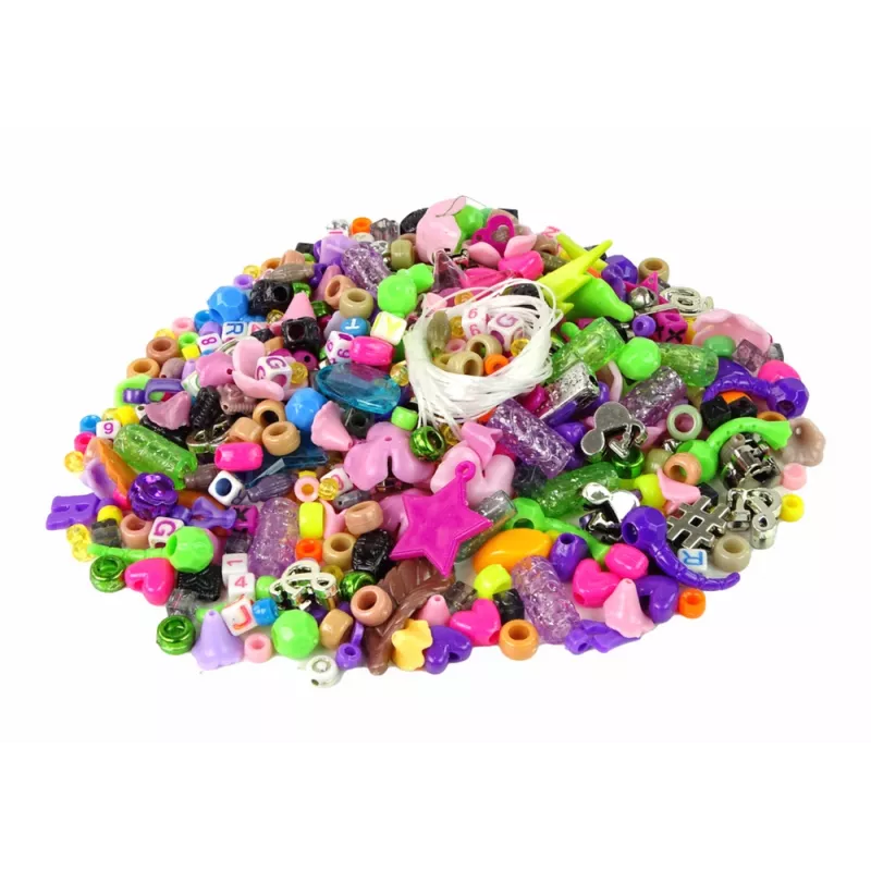 LEAN TOYS Sada na výrobu náramkov korálky prívesky jednorožec šperk
