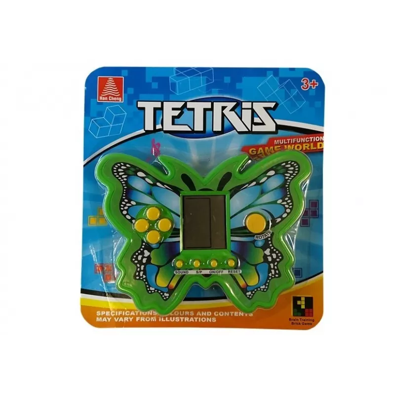 LEAN TOYS Brick Game Tetris Butterfly zelená