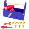 LEAN TOYS Stavebné kocky v krabici, DIY sada so skrutkovačom