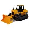 LEAN TOYS Buldozér s pásovými kolesami, diaľkovo ovládaný gestom ruky, 2.4G, 1:28