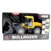 LEAN TOYS Buldozér bager so svetlami, zvukmi a pohyblivou lyžicou – žltý