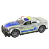 LEAN TOYS Auto policajné 1:14 so svetlami a zvukmi strieborné