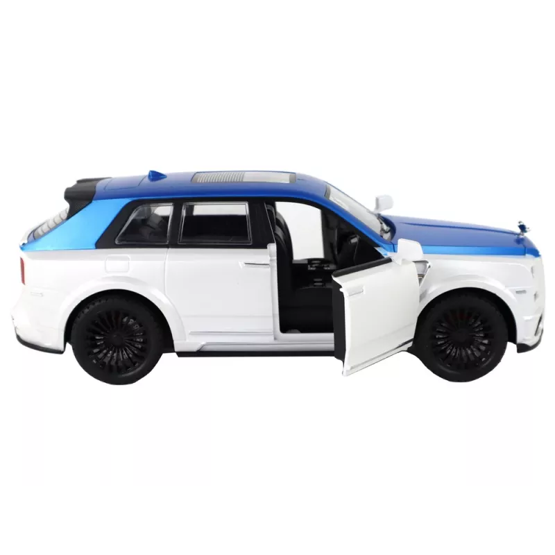 LEAN TOYS Auto RC 1:20 biele a modré diaľkovo ovládané