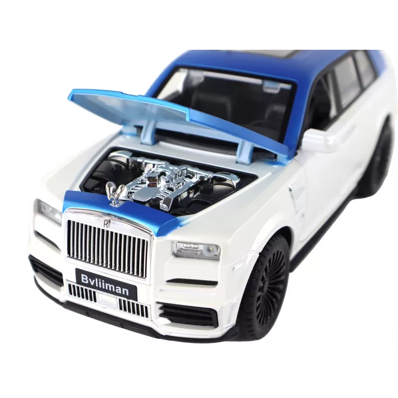 LEAN TOYS Auto RC 1:20 biele a modré diaľkovo ovládané