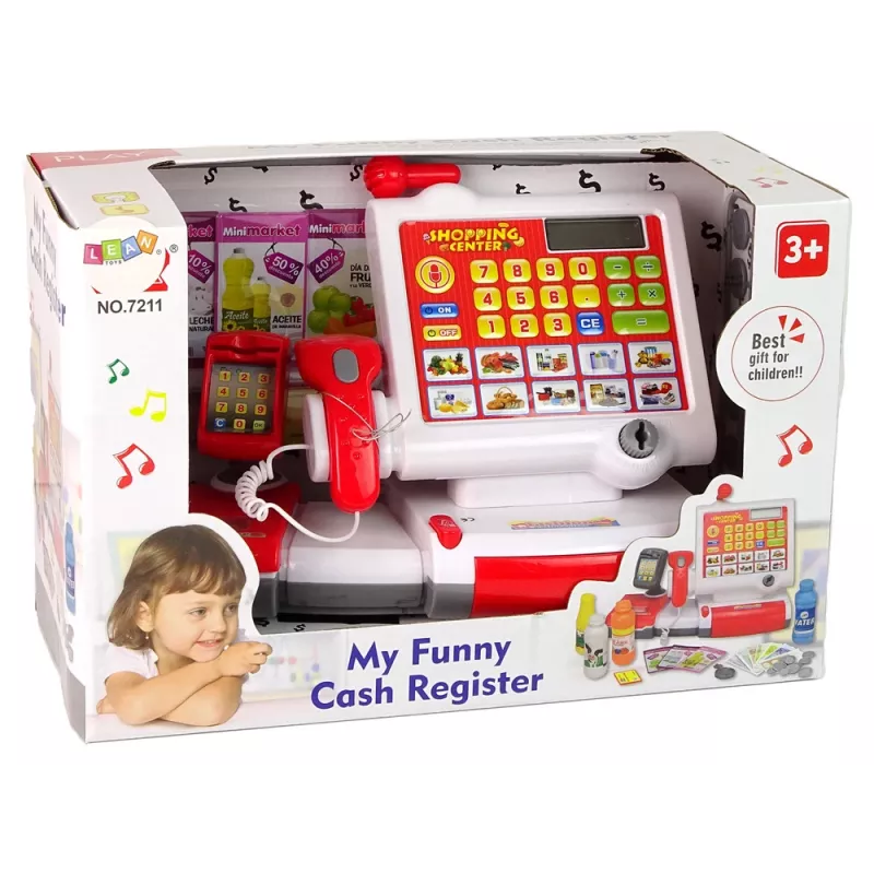 LEAN TOYS registračná pokladnica s dotykovou obrazovkou
