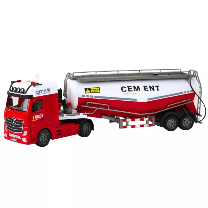 LEAN TOYS cisterna na cement s funkciou výlevu vody, svetlami a zvukmi