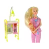 LEAN TOYS Detský bábikársky doktor dlhé vlasy príslušenstvo