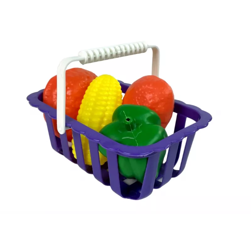LEAN TOYS Detská pokladnička s kalkulačkou a košíkom na zeleninu
