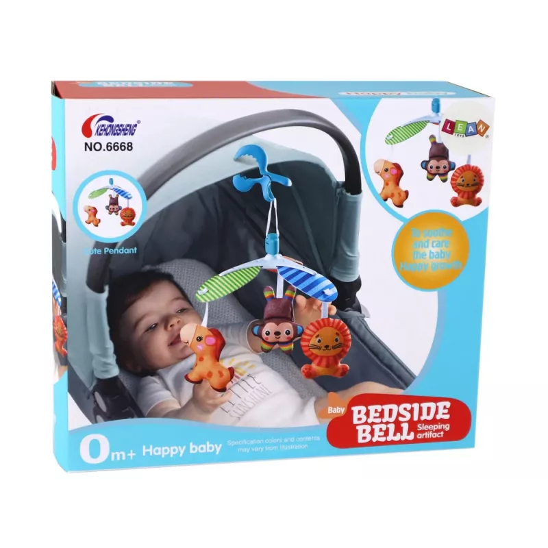 LEAN TOYS detské mobilné zvieratko klip prenosný