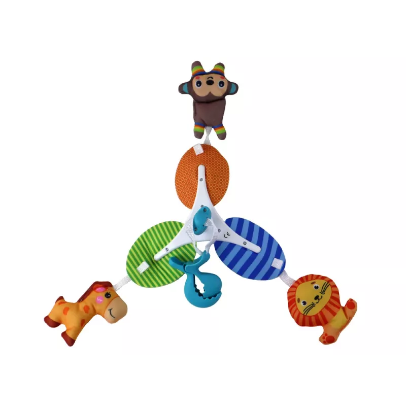 LEAN TOYS detské mobilné zvieratko klip prenosný